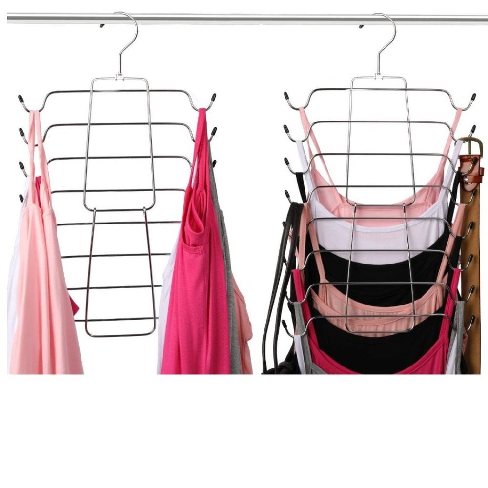 Closet Organizer 8-Tier Hanging Organizer Chrome